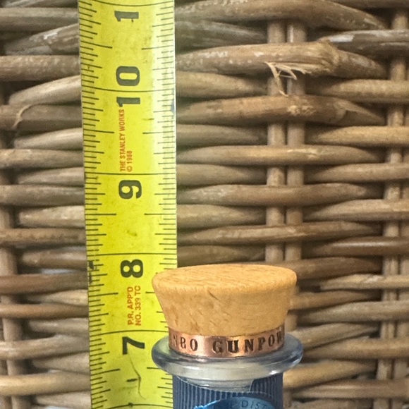 Blue and Clear Recycled Glass Bottle Set - Picture 2 of 5